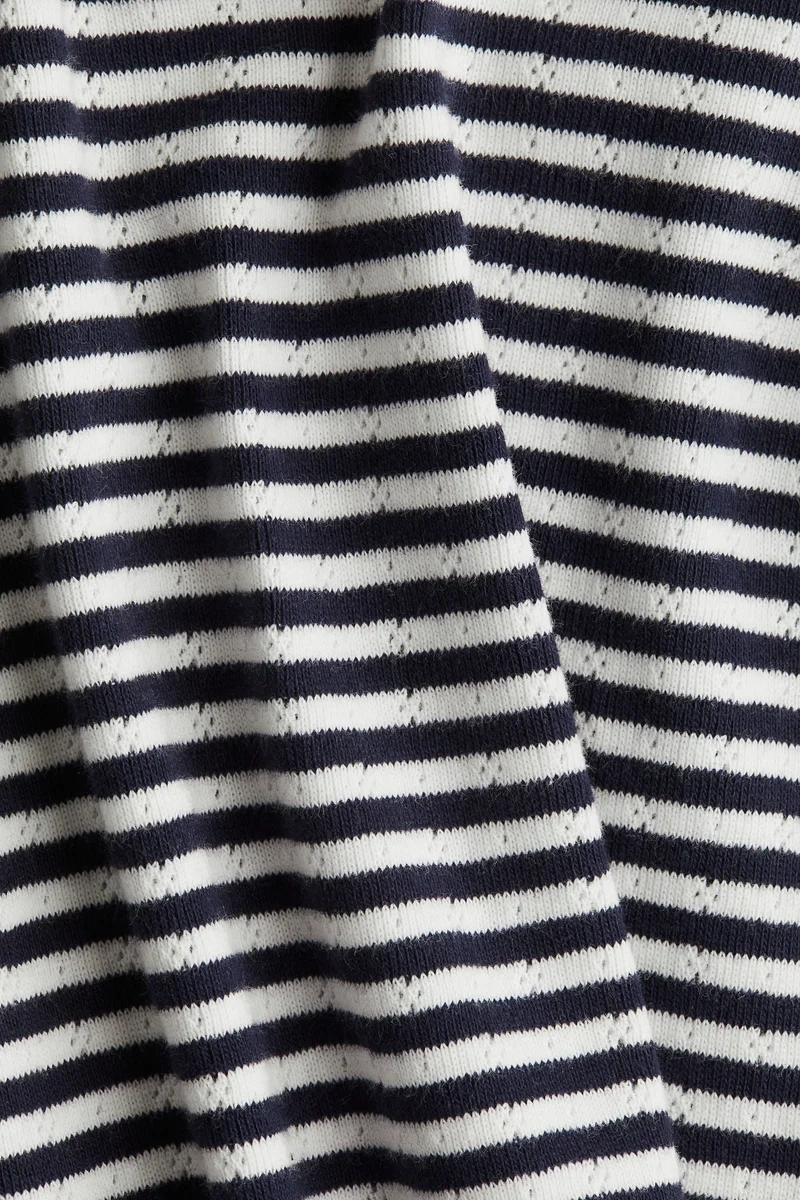 H&M Short-sleeved pointelle jersey top