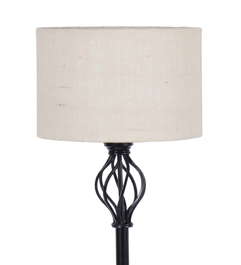 AMDHOME Metal Floor Lamp with Base and Shade White Pack of 1 Lamp Stand 1 Base 1 Weight 1 Shade 14 - Image 5