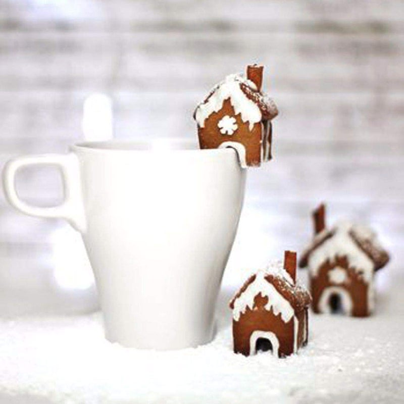 Zavaca 3 Pcs Stainless Steel Christmas Mini House Mold Gingerbread Cookie Cutter Set Cupcake Chocolate House (Small) - Image 5