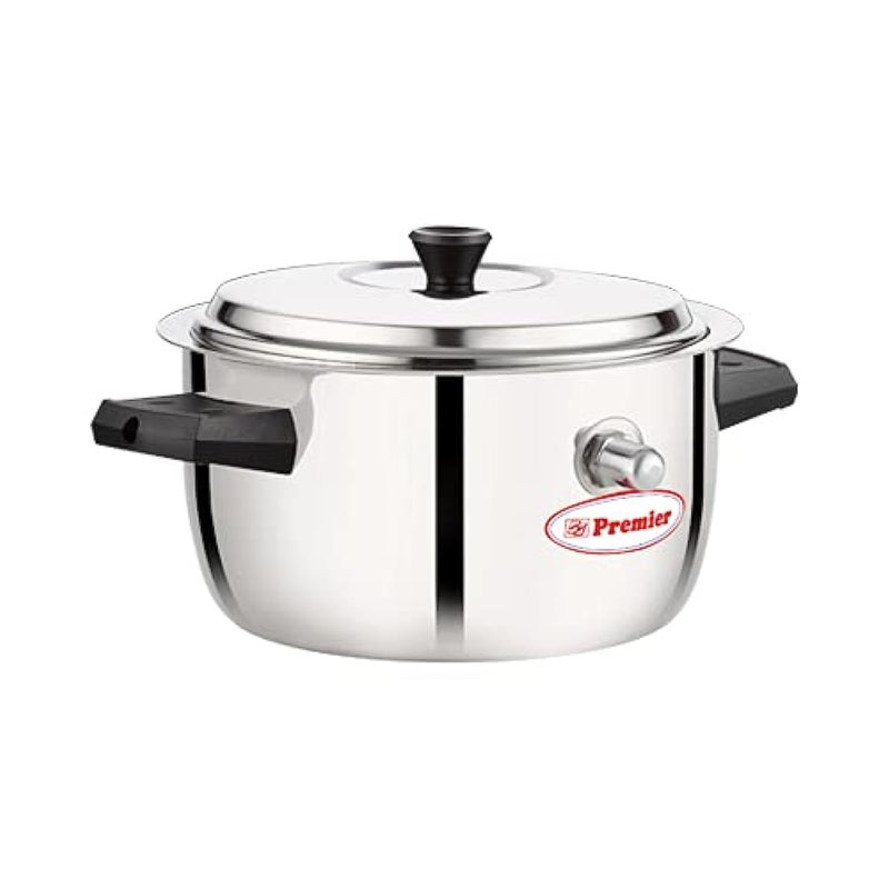 Premier Premier Stainless Steel Milk Boiler 15 Litre With Whistle Indication And Induction Base Lightweight Durable Handle Heat Resistant Easy To Use Dishwasher Safe Versatile Milk Boiler  - Image 1