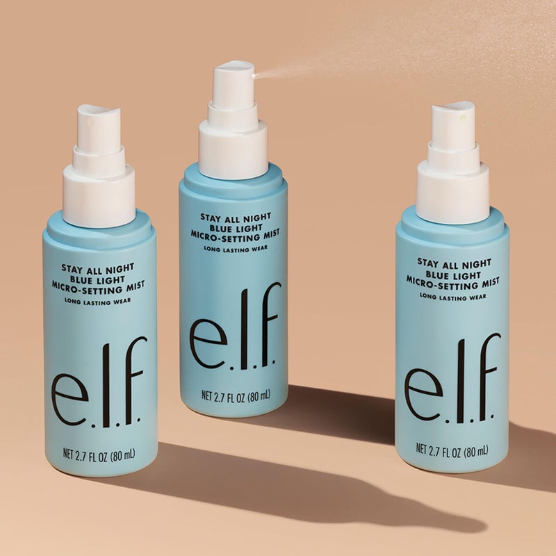 elf e.l.f. Stay All Night Blue Light Micro-Setting Mist, Setting Spray & Skin Refresher For A Matte Finish, Reduces Blue Light Transmission, 2.7 Fl Oz - Image 5
