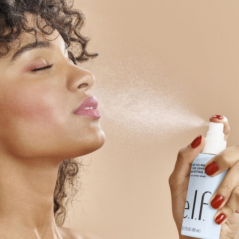 elf e.l.f. Stay All Night Blue Light Micro-Setting Mist, Setting Spray & Skin Refresher For A Matte Finish, Reduces Blue Light Transmission, 2.7 Fl Oz - Image 3