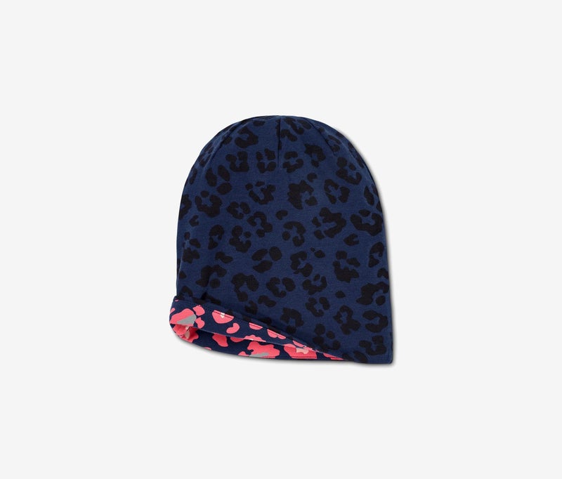 Tchibo Girls Reversible Hat, Navy Combo - Image 4