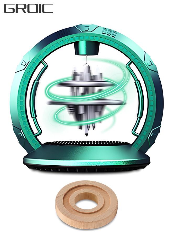 GROIC Car Air Freshener Solar Energy, Auto Rotating Interior Decoration Accessories Powered Aromatherapy Diffuser - Image 1