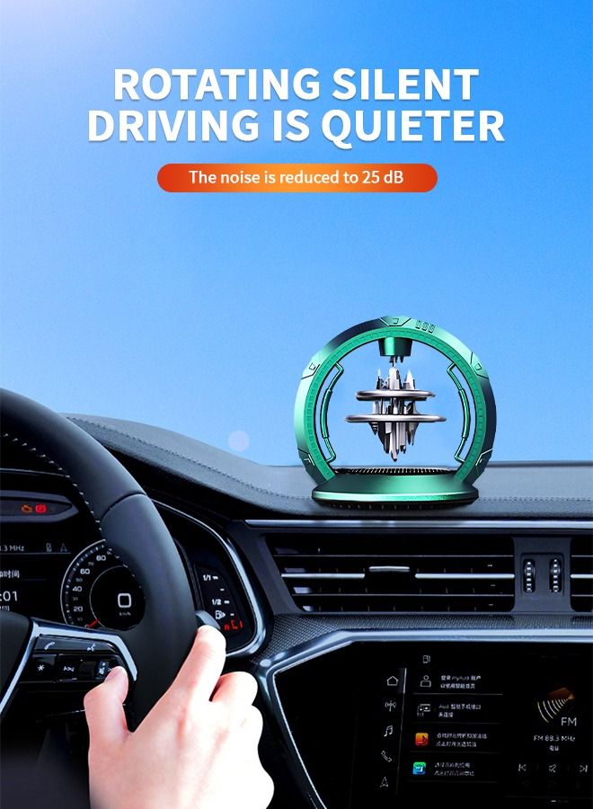 GROIC Car Air Freshener Solar Energy, Auto Rotating Interior Decoration Accessories Powered Aromatherapy Diffuser - Image 5