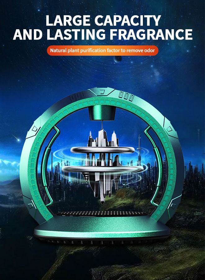 GROIC Car Air Freshener Solar Energy, Auto Rotating Interior Decoration Accessories Powered Aromatherapy Diffuser - Image 2