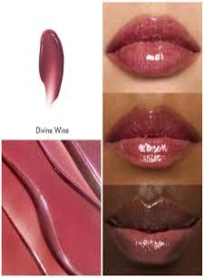 elf e.l.f. Glow Reviver Lip Oil – Divine Wine (Sheer Berry Wine Tint) Hydrating High-Shine Nourishing Lip Oil with Squalane & Fruit Oils – 7.6 ml - Image 4