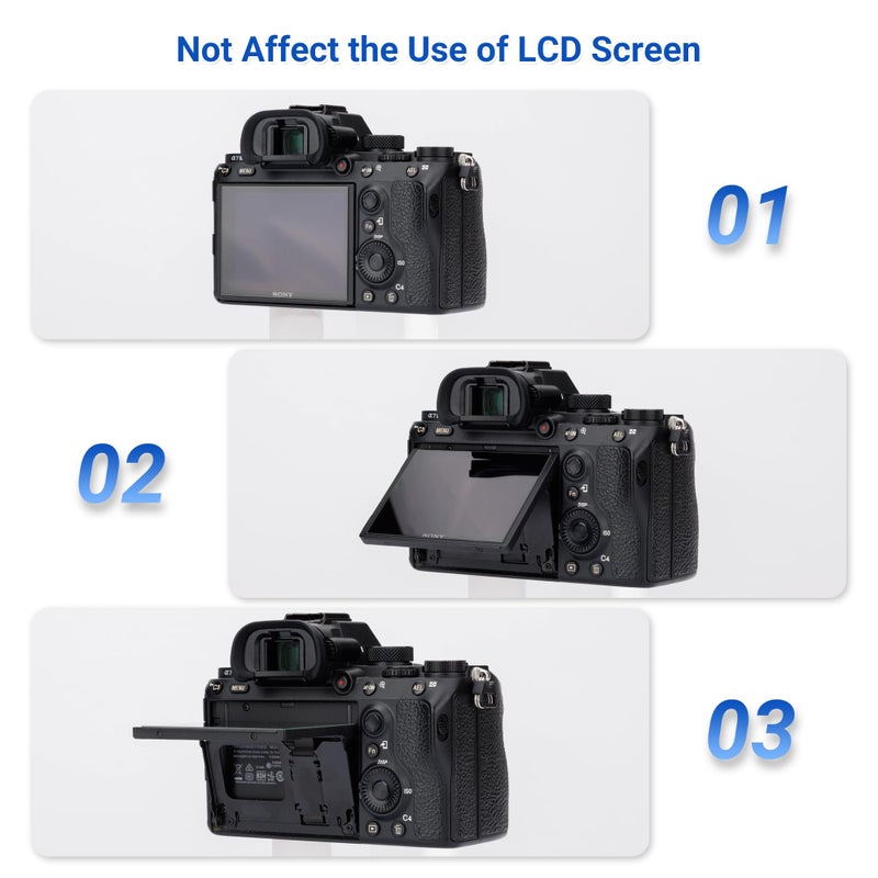 JJC 2-Pack FDA-EP18 Eyecup Eyepiece Eye Cup for Sony A7 A7II A7III A7R A7RII A7RIII A7RIV A7S A7SII A9 A99II A58 for Sony A7 A7 II A7 III A7R A7R II A7R III A7R IV A7S A7S II A99 II A58 Camera - Image 5