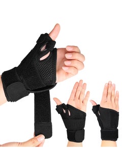 BTFMEI Thumb Splint, Thumb Brace with Wrist Brace for Carpal Tunnel or Tendonitis Pain Relief, for Men or Women,Sprains,Trigger Thumb,Carpal Tunnel,Thumb Stabilizer for Repetitive Strain of Thumb,Left/Right (Black)  - Image 3