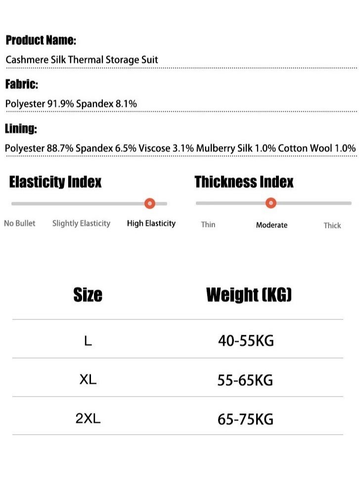 TAPIT - With Chest Pad Thermal Underwear Women Ultra-Soft Long Johns Set Ultra Thin Base Layer Skiing Winter Warm Top & Bottom Cold Weather Base Layer Top and Leggings Bottom Winter Set - Image 1