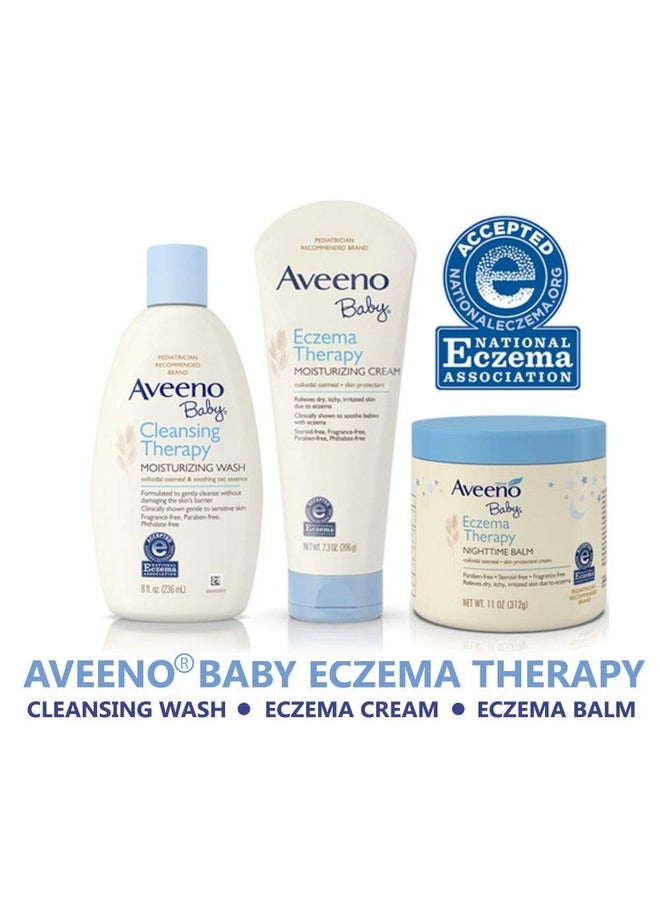 Aveeno Baby - Eczema Therapy Soothing Bath Treatment For Relief Of Dry, Itchy And Irritated Skin, Made With Soothing Natural Colloidal Oatmeal, 5 Ct. - Image 1