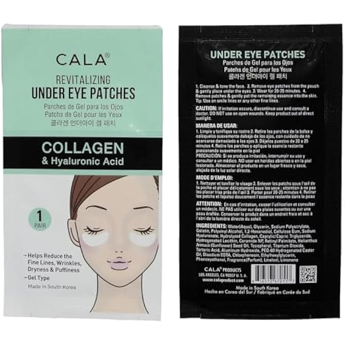 CALA REVITALIZING UNDER EYE PATCHES COLLAGEN AND HYALURONIC ACID - Image 2