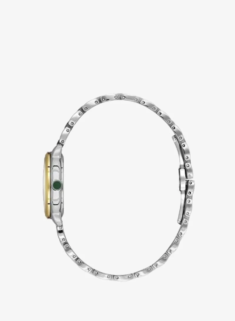 Daniel Klein Women's Stainless Steel Silver and Gold Alloy Case Analog Dark Green Round Sunray Dial Japanese Quartz Premium 30 Meters Water Resistant