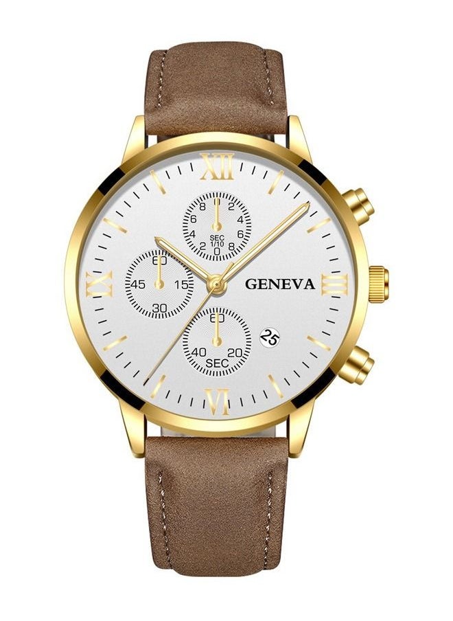 Geneva ساعة كوارتز تناظرية على طراز الموضة للرجال  - Image 1