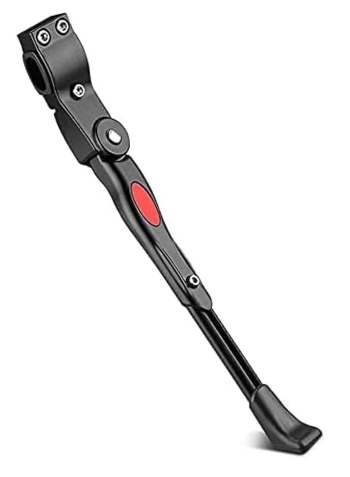 Universal Adjustable Bicycle Kickstand - Aluminum Alloy, Non-Slip, Fits 22" to 28" Mountain & Road Bikes - Black - Image 1