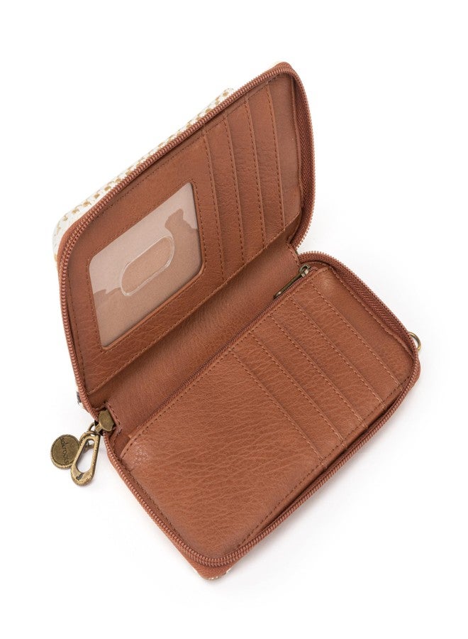 Sakroots Salinas Fabric from Recycled Materials Smartphone Crossbody, Tobacco Batik World Woven - Image 4