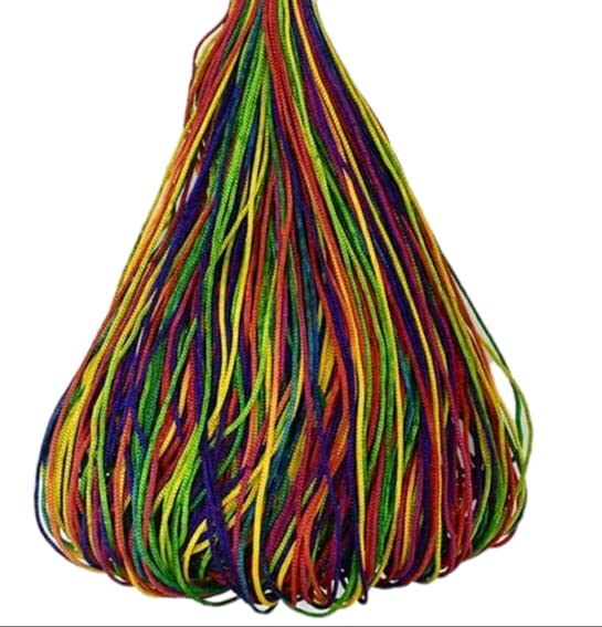 ZILZON Nylon Jewellery Cord for Craft and Jewellery Making Pack of 1 Multicolor