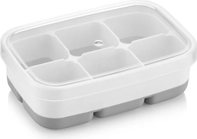 5 دي ام Tiny Non-stick Ice Cube - Meat Juice Fruit Juice Ice Cream Container Silicone Based 6 Compartment Mini Ice Cube