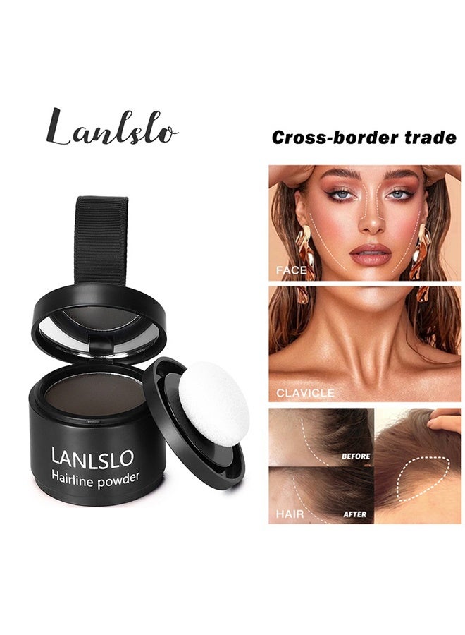 LANLSLO Hairline Shadow Powder, Hair Loss Cover Up Powder, Hair Fibers for Thinning Hair, Instantly Root Touch Up Hair Color for Gray Hair Coverage, Sweatproof Hairline Shadow Powder for Men and Women - Image 2