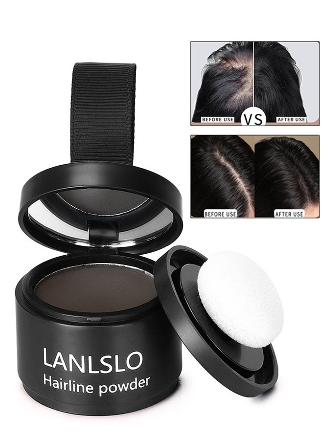LANLSLO Hairline Shadow Powder, Hair Loss Cover Up Powder, Hair Fibers for Thinning Hair, Instantly Root Touch Up Hair Color for Gray Hair Coverage, Sweatproof Hairline Shadow Powder for Men and Women - Image 3