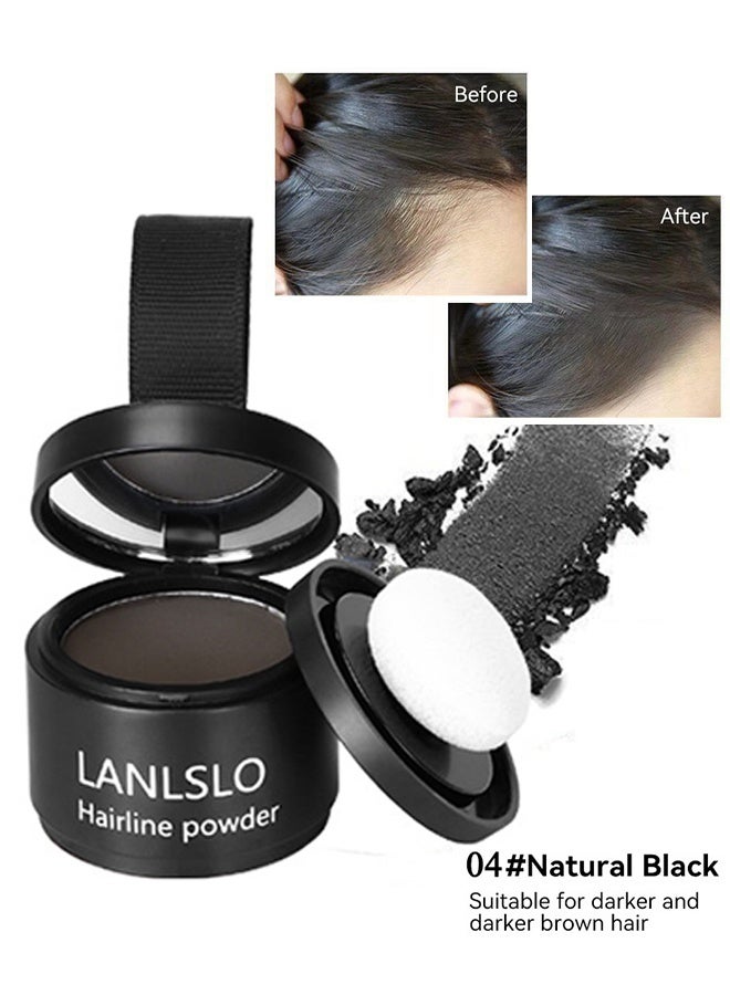 LANLSLO Hairline Shadow Powder, Hair Loss Cover Up Powder, Hair Fibers for Thinning Hair, Instantly Root Touch Up Hair Color for Gray Hair Coverage, Sweatproof Hairline Shadow Powder for Men and Women - Image 1