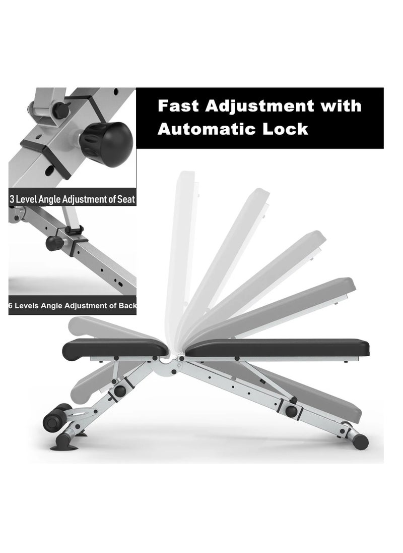 Generic - Adjustable Strength Training Bench for Full Body Multi-Functional Workout Exercise Dumbbell Bench Press Work Out Bench - Image 1