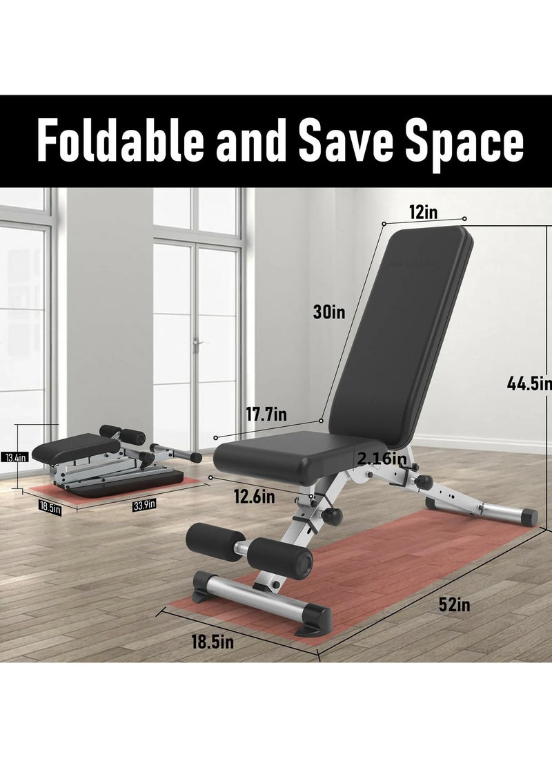 Generic - Adjustable Strength Training Bench for Full Body Multi-Functional Workout Exercise Dumbbell Bench Press Work Out Bench - Image 1
