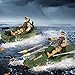 deAO Submarine Toy Army Men Action Figures with Military Vehicles  Helicopter Boat Aircraft Playset for Boys Age 39 - Image 4