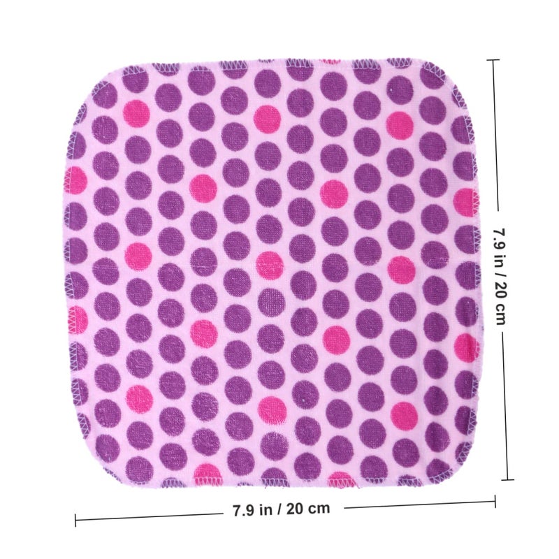 8 Pack Cotton Face Towels Quick Dry Bath Essentials Portable Hand Towels Random Patterns - Image 5