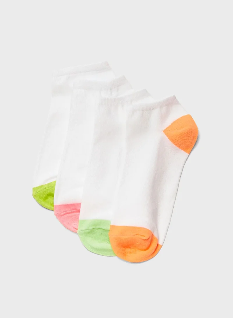 NEW LOOK 4 Pack Printed Socks
