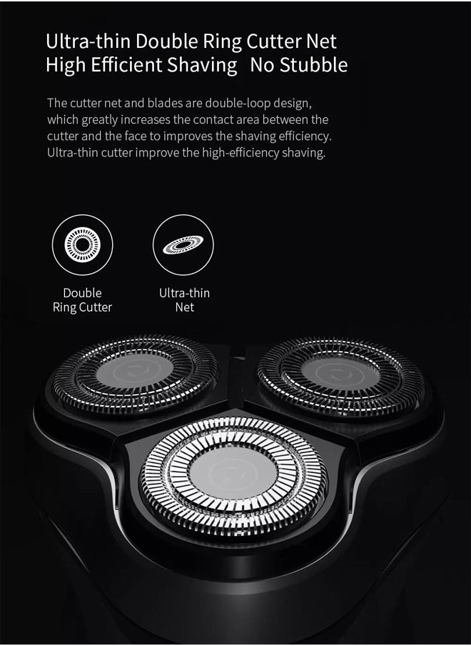 ENCHEN - Electric Shaver Triple Floating Blade Heads Wet-Dry Dual Use Waterproof Shaving Machine Beard Trimmer - Image 1