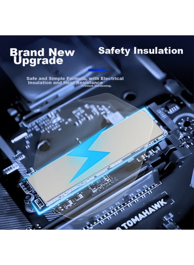 Nvvm.2 Solid State Drive Thermal Paste Pad, Cooling Silicone Pad, Thermal Conductive Silicone Pad For Ssd North Bridge, Tc-1315x Thermal Conductivity 13w - Image 2
