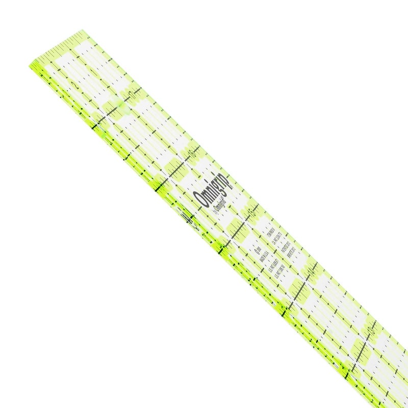 Omnigrid Omnigrip 6 x 24 NonSlip Rectangle Quilting Ruler by Omnigrid Pack of 3  - Image 3