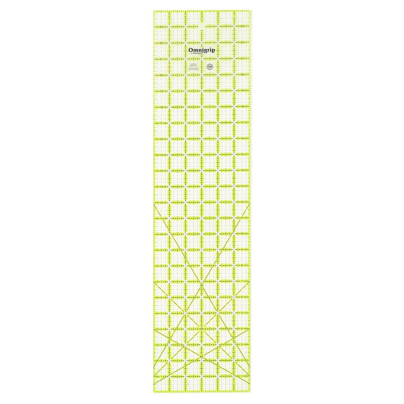 Omnigrid Omnigrip 6 x 24 NonSlip Rectangle Quilting Ruler by Omnigrid Pack of 3  - Image 1