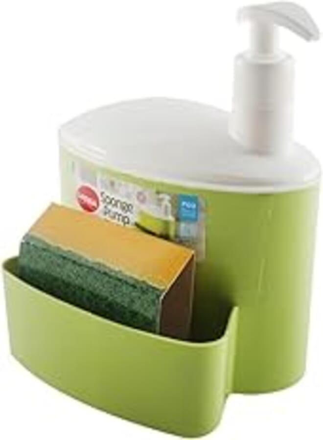 Lamsa kitchen sponge holder and soap dispenser - Multi Color