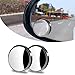 GKmow 2 PCS Car Reversing Blind Spot Mirror 216 x 039 Highdefinition Glass 360 Large Viewing Angle Round Mirror Selfadhesive ABS Anticollision Shell Compatible with Most Models Black - Image 2