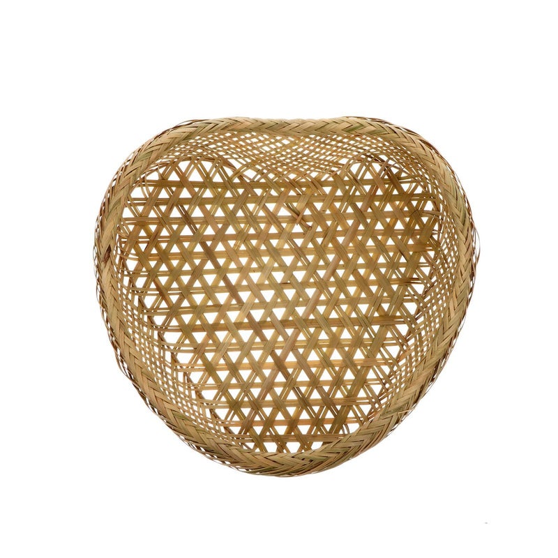 Large Heart Shaped Woven Storage Basket Kitchen Snack Food Container - Image 2