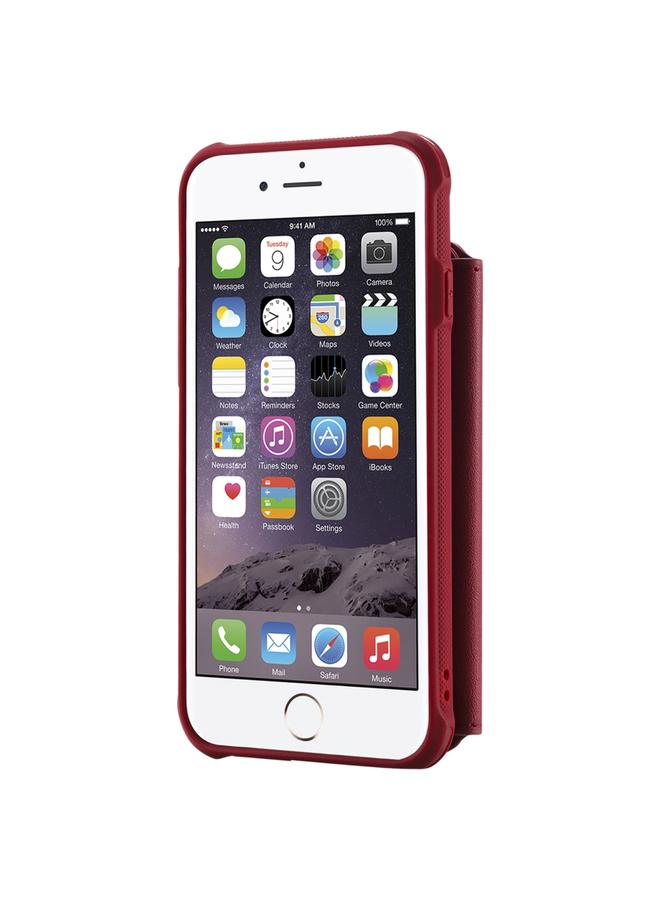 اس-توب جراب لهاتف iPhone 6، جراب واقٍ مقاوم للصدمات بسحاب مع فتحات للبطاقات وقوس وحامل للصور ووظيفة المحفظة - Image 3