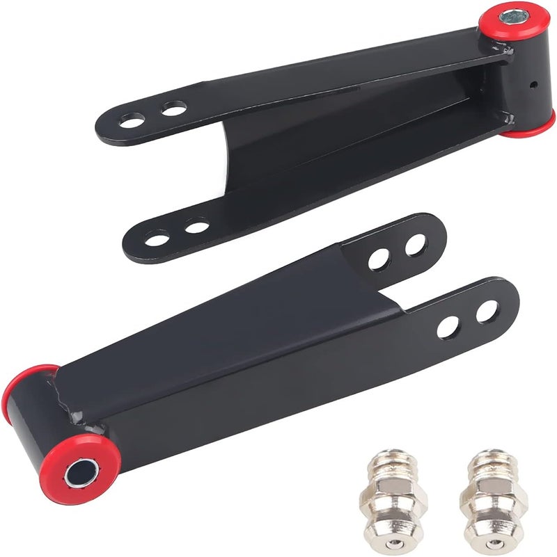JDMON 2-3 Inch Rear Lowering Shackle Kit for Chevy Silverado & GMC Sierra 1500HD 2500HD 3500HD (2001-2010) - Image 1
