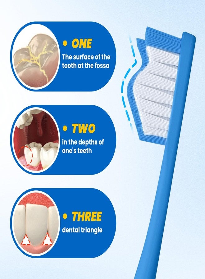 COCOBURI Soft Bristle Toothbrush for Adults with Individual Head Covers Individually Wrapped Toothbrushes Oral Care PBA Free Periodontist Design Tapered Bristles Deep Plaque Removal 1 Pack(12 Count - Image 3