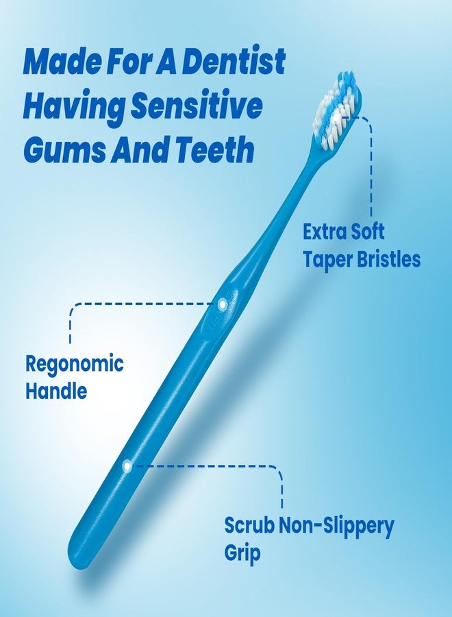 COCOBURI Soft Bristle Toothbrush for Adults with Individual Head Covers Individually Wrapped Toothbrushes Oral Care PBA Free Periodontist Design Tapered Bristles Deep Plaque Removal 1 Pack(12 Count - Image 2