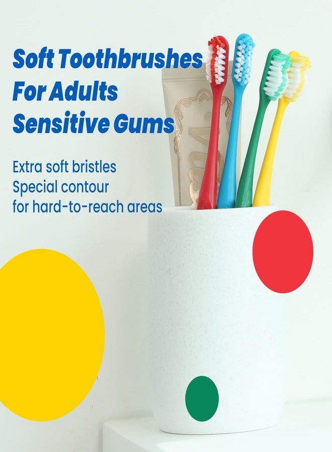 COCOBURI Soft Bristle Toothbrush for Adults with Individual Head Covers Individually Wrapped Toothbrushes Oral Care PBA Free Periodontist Design Tapered Bristles Deep Plaque Removal 1 Pack(12 Count - Image 4