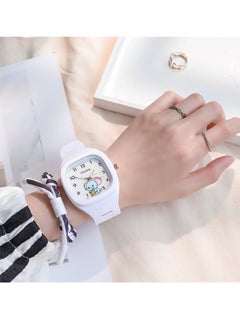 ULZZANG 4 Pcs Kids' Square Water Resistant Silicone Digital Watch  - Image 4