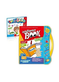TOPHAVEN TOPHAVEN Intelligence Book Sound Book for Children, English Letters & Words Learning Book, Fun Educational Toys Activities with Numbers, Shapes, Animals Phonetic Learning Book for Toddlers  - Image 1