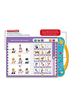 TOPHAVEN TOPHAVEN Intelligence Book Sound Book for Children, English Letters & Words Learning Book, Fun Educational Toys Activities with Numbers, Shapes, Animals Phonetic Learning Book for Toddlers  - Image 2