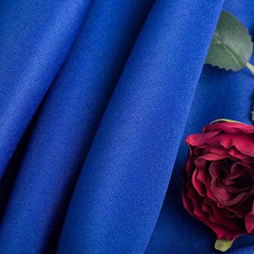 Ascoza 2pack 120 Inch Royal Blue Round Tablecloth in Washable Polyester Fabric for Wedding/Banquet/Restaurant/Parties - Image 2