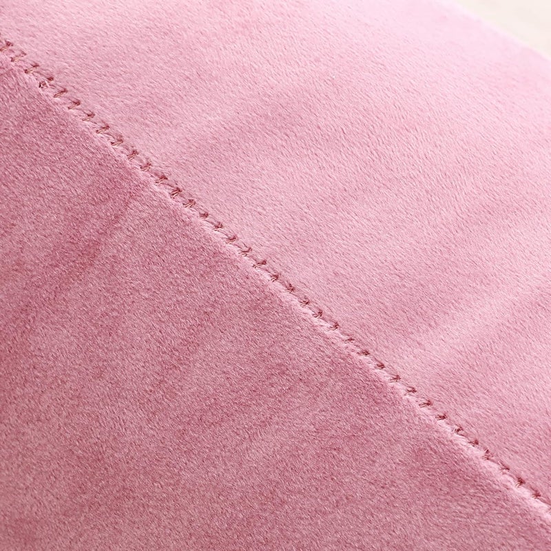 NiNi ALL Decorative Throw Pillow Covers Velvet Soft for Couch Sofa Bedroom Living Room Outdoor Pack of 2 20x20 Inch Pink - Image 4
