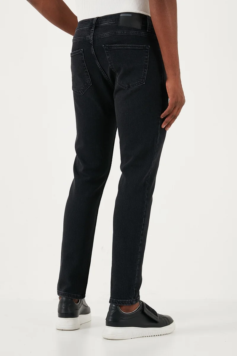 بوراتي Stretch Cotton Slim Fit Normal Waist Straight Leg Jeans Men's Denim Pants 3300S06TOKYO