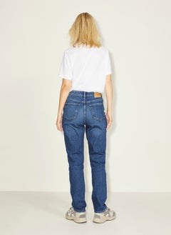 JJXX High Waist Mom Fit Navy Blue Women's Trousers 12203837  - Image 2