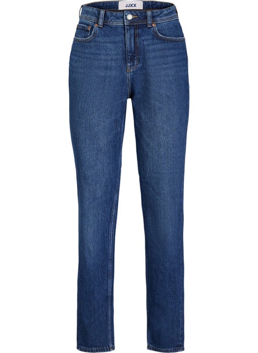 JJXX High Waist Mom Fit Navy Blue Women's Trousers 12203837  - Image 3